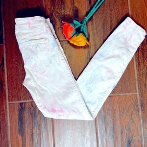 Guess Tie Dye Cotton Candy Brittany Skinny Jeans